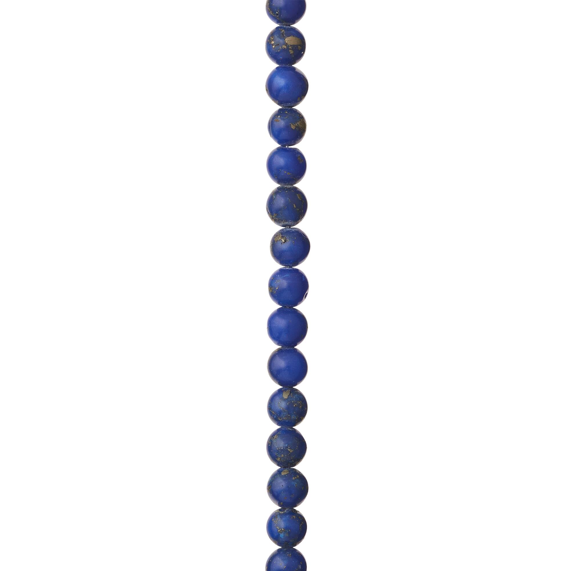 Sapphire Reconstituted Lapis Round Beads, 6mm by Bead Landing™